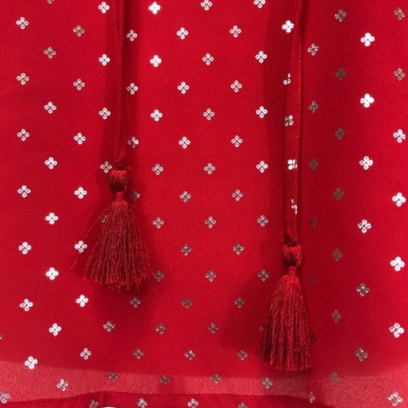 FADY GLORY Plus Chiffon Lace-Up Top - Picture 4 of 9